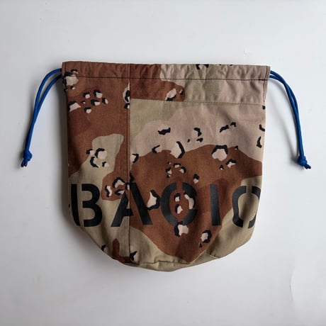 【一点物】BACIO./DRAWSTRING BAG_SAND CAMO_02