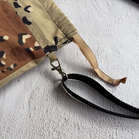 【一点物】BACIO./DRAWSTRING BAG TYPE 2_SAND CAMO