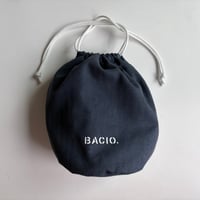 【オーダー受付中】BACIO./DRAWSTRING BAG_NAVY
