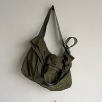 #3514 1960s Nylon Duck Duffle Messenger Bag