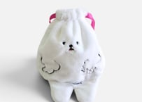 ギャルピする犬 触ると安心する巾着