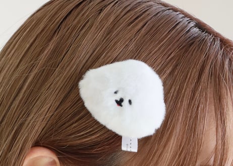 ギャルピする犬 顔だけクリップ