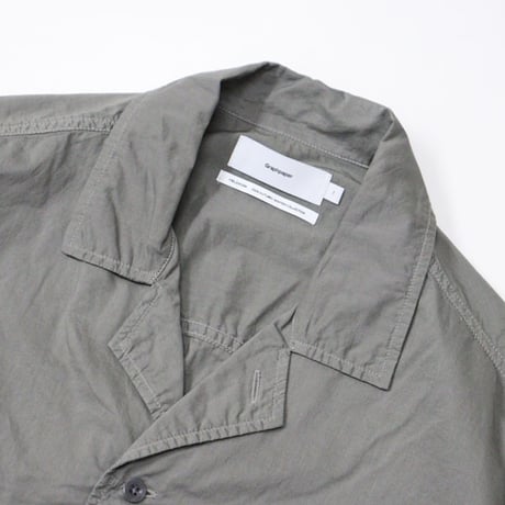 Graphpaper（グラフペーパー）"Garment Dyed Typewriter Fatigue Shirt - STONE GRAY"