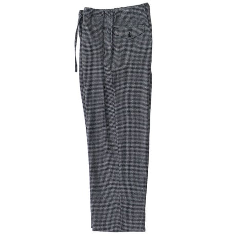 ULTERIOR（アルテリア）"WOOL SILK CHECK DRAWSTRING PANTS"