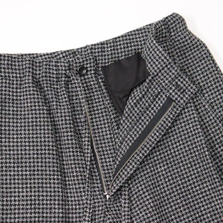 ULTERIOR（アルテリア）"WOOL SILK CHECK DRAWSTRING PANTS"