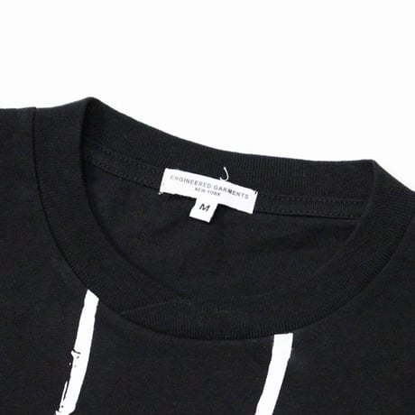 ENGINEERED GARMENTS（エンジニアード ガーメンツ）"Printed Cross Crew Neck T-Shirt / Binocular"