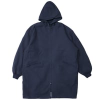 SANMONT（サンモント）"ウールツイルフーデッドコート"
