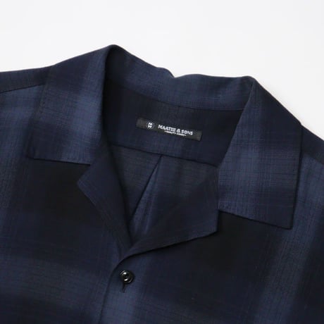 MAATEE&SONS（マーティーアンドサンズ）"op collar shirts "海島綿RAYON""