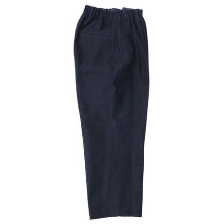nonnotte（ノノット）"Elastic In-Tuck Wide Tapered Trousers - Fine Count Moleskin"