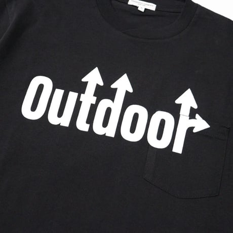 ENGINEERED GARMENTS（エンジニアード ガーメンツ）"Printed Cross Crew Neck T-Shirt / Outdoor"