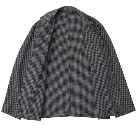 ULTERIOR（アルテリア）"WASHED WOOL SILK CHECK JKT"