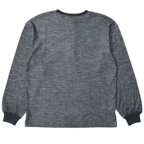ULTERIOR（アルテリア）"W/C HONEYCOMB HENLEY-NECK TOP"