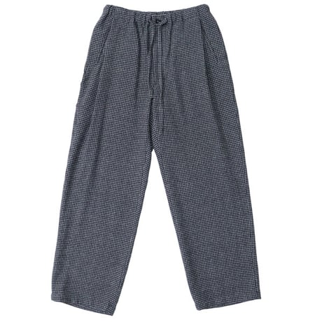 ULTERIOR（アルテリア）"WOOL SILK CHECK DRAWSTRING PANTS"