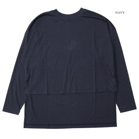 Ladie's / ATON（レディース エートン）"FRESCA SMOOTH OVERSIZED T-SHIRT"
