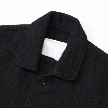 nonnotte（ノノット）"Calm Oversized Open Collar Shirt - N Tweed 002"