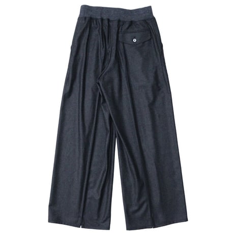 Ladie's / OVERCOAT（レディース オーバーコート）"Wide Trouser with Ribbed Waistband"