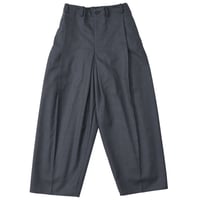 nonnotte（ノノット）"Draping Crotch Box Pleats One-Tuck Trousers"