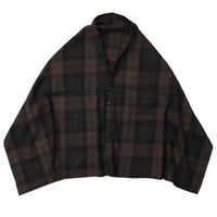 ENGINEERED GARMENTS（エンジニアード ガーメンツ）"Button Shawl - Worsted Wool Plaid"