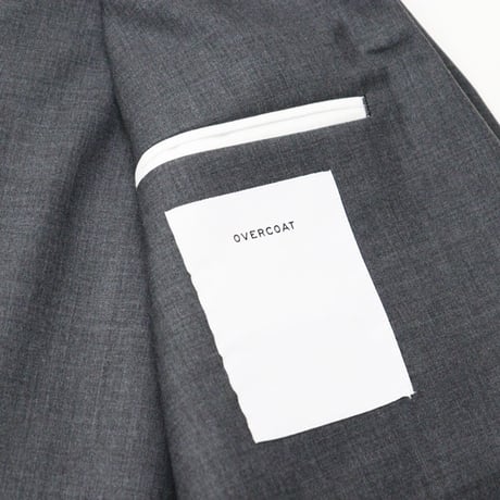 OVERCOAT（オーバーコート）"Single Breasted Jacket in Wool Tropical - Heather Grey"