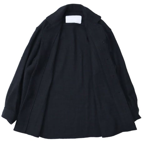 nonnotte（ノノット）"Calm Oversized Open Collar Shirt - N Tweed 002"