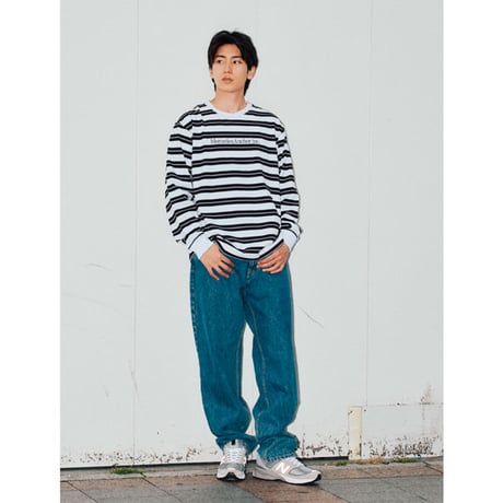 【通販・店頭限定販売】ANCHOR INC.（アンカーインク）"ONE LINE LOGO MULTI BORDER L/S TEE"