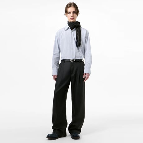 OUR LEGACY（アワー レガシー）"STILL CHINO - Lacquer Black Mirror Tencel"