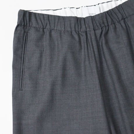 OVERCOAT（オーバーコート）"Drawstring Trouser in Wool Tropical - Heather Grey"