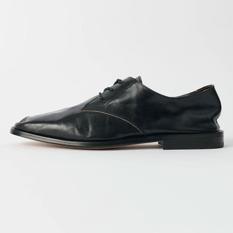 OUR LEGACY（アワー レガシー）"COLLAPSING CONSULTANT - True Dye Black Leather"