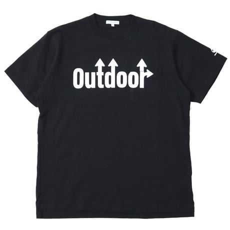 ENGINEERED GARMENTS（エンジニアード ガーメンツ）"Printed Cross Crew Neck T-Shirt / Outdoor"