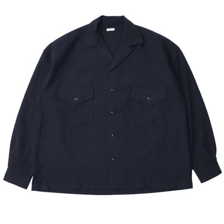SANMONT（サンモント）"ウールオープンカラーシャツ"