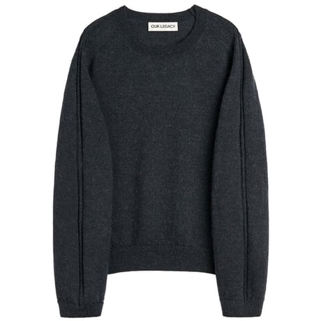 OUR LEGACY（アワー レガシー）"TRUE ROUNDNECK - Charcoal Snug Alpaca Wool"