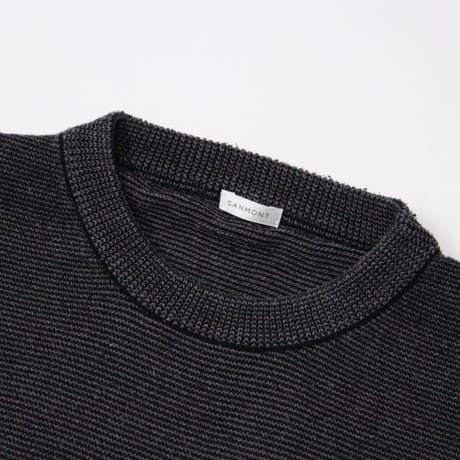 SANMONT（サンモント）"シルクニット長袖クルーネック"