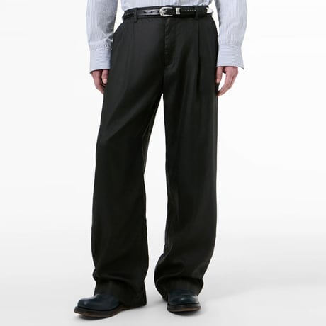 OUR LEGACY（アワー レガシー）"STILL CHINO - Lacquer Black Mirror Tencel"
