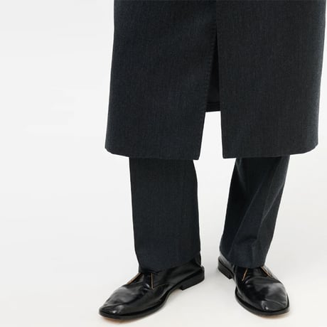 OUR LEGACY（アワー レガシー）"COLLAPSING CONSULTANT - True Dye Black Leather"