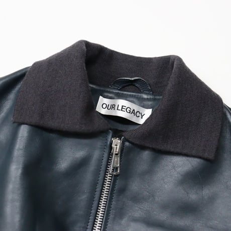 OUR LEGACY（アワー レガシー）"MINI BOMBER - Station Blue Pliable Bovine"