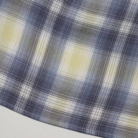 MAATEE&SONS（マーティーアンドサンズ）"op collar shirts "RAYON SILK WHITE OMBRE""