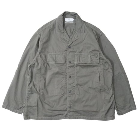 Graphpaper（グラフペーパー）"Garment Dyed Typewriter Fatigue Shirt - STONE GRAY"