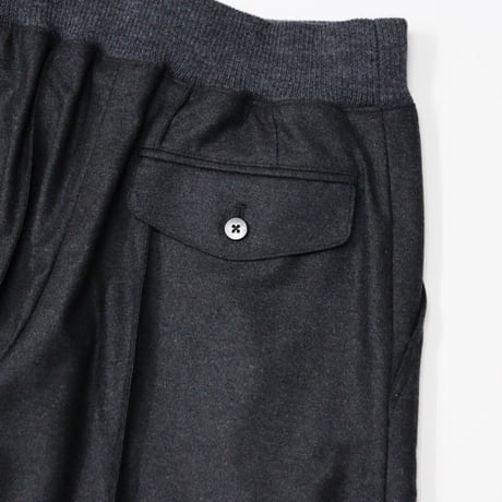 Ladie's / OVERCOAT（レディース オーバーコート）"Wide Trouser with Ribbed Waistband"