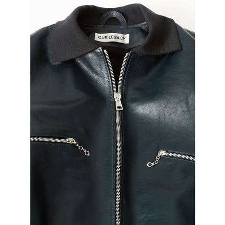 OUR LEGACY（アワー レガシー）"MINI BOMBER - Station Blue Pliable Bovine"