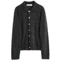OUR LEGACY（アワー レガシー）"EVENING POLO - Charcoal Melange Fuzzy Alpaca"