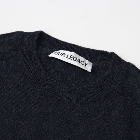 OUR LEGACY（アワー レガシー）"TRUE ROUNDNECK - Charcoal Snug Alpaca Wool"