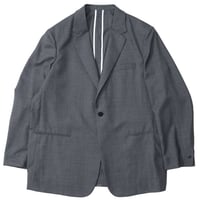 OVERCOAT（オーバーコート）"Single Breasted Jacket in Wool Tropical - Heather Grey"