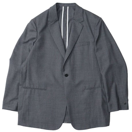 OVERCOAT（オーバーコート）"Single Breasted Jacket in Wool Tropical - Heather Grey"