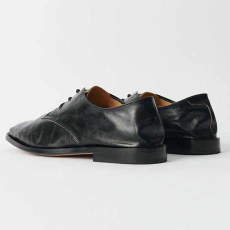 OUR LEGACY（アワー レガシー）"COLLAPSING CONSULTANT - True Dye Black Leather"