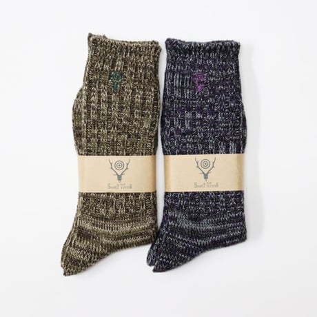 South2 West8 （サウスツーウエストエイト）"Melange Socks"