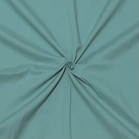 【50cm単位】アクアブルーグリーン　インド綿　プレーン生地　テキスタイル  コットン
