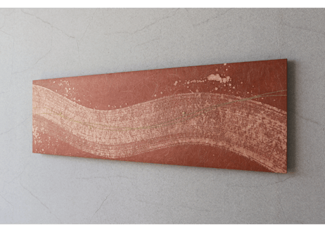 和紙アートパネル「悠久－Yukyu」　Washi Wall Art Panel　910×280