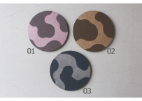 円形和紙アートパネル「凪－Nagi」　Washi Wall Art Panel　300φ