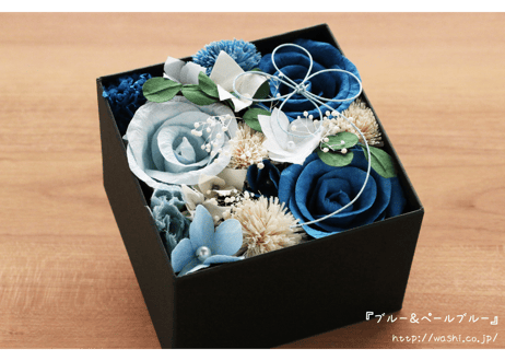 【即日発送可】和紙の花／フラワーボックス 全2色（限定アレンジ）
