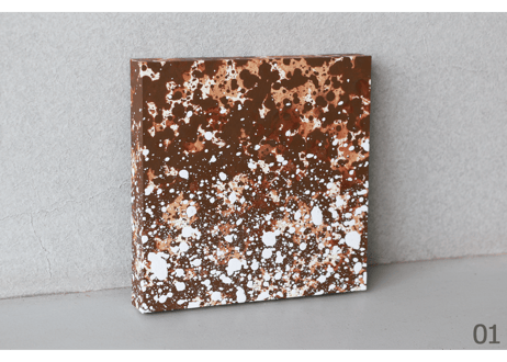 和紙ミニアートパネル「微泡－bihou」　Washi Mini Art Panel　150×150 全4種